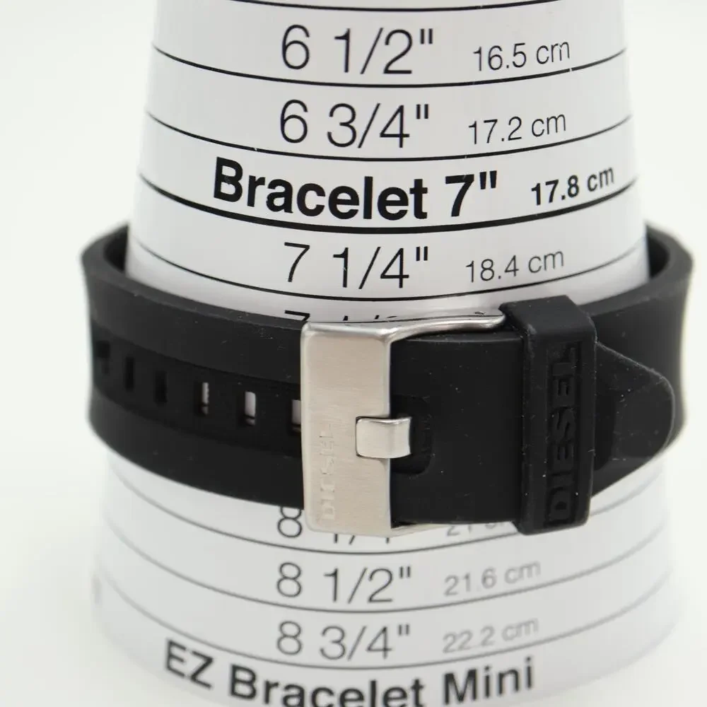 Diesel Armbar Black Mens 44mm Watch Iridescent Crystal DZ1819 w New Battery